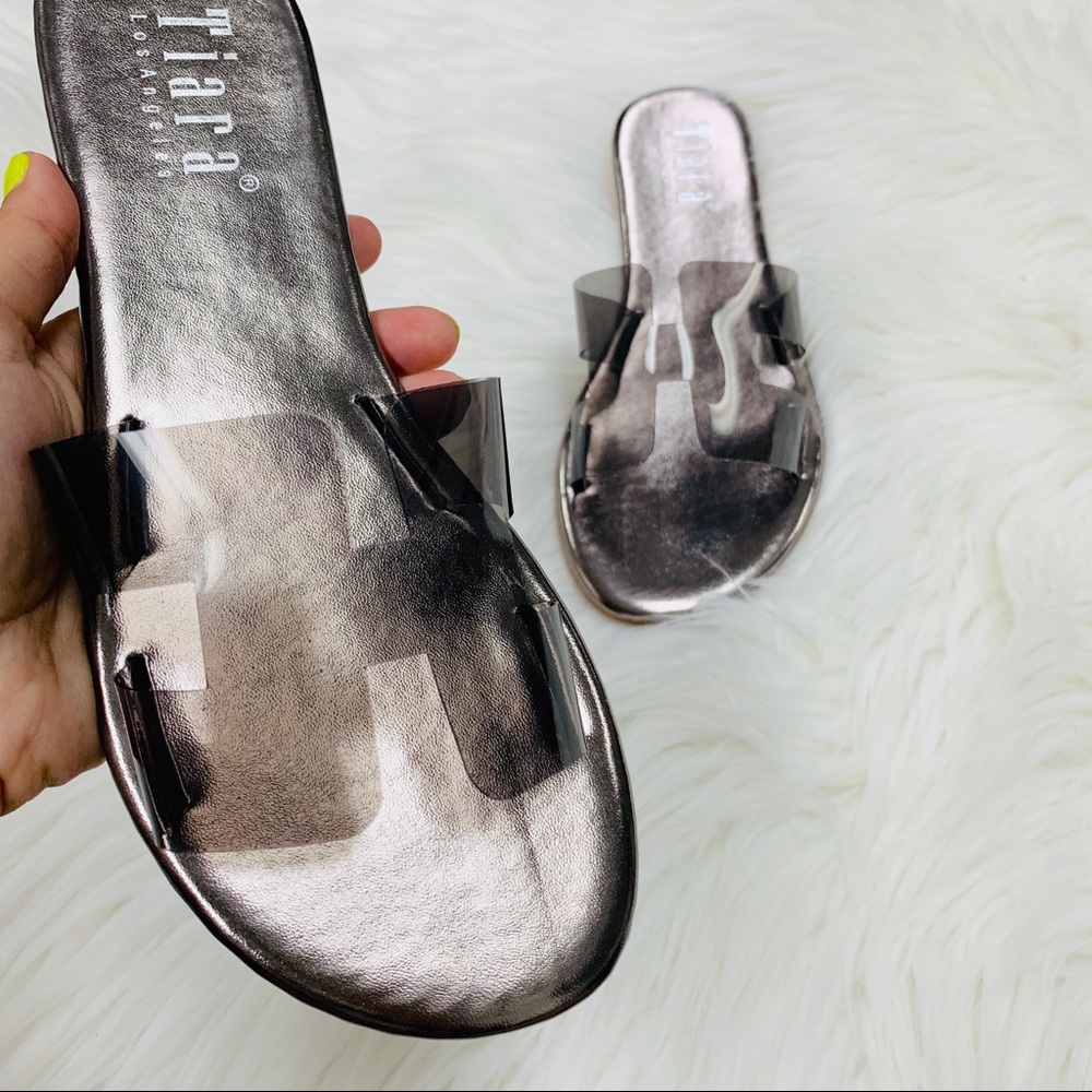 Black clear abstract sandal - Picture 6 of 7